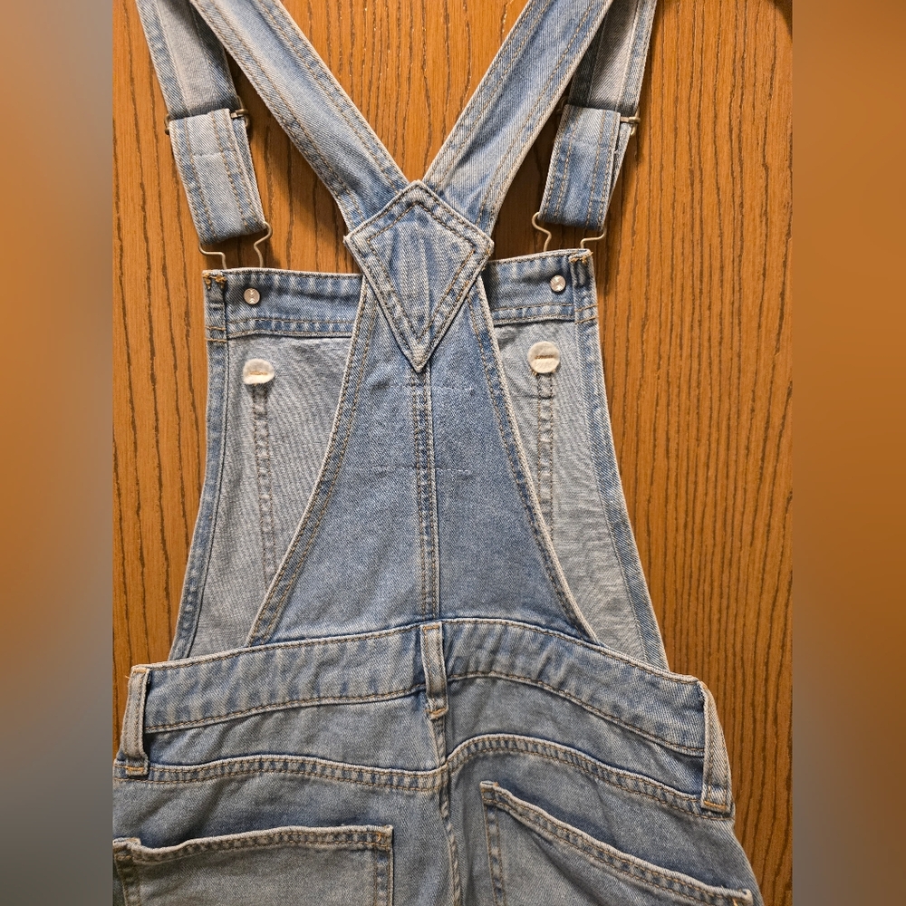 NWT Celebrity Pink Denim Short Overalls- Relaxed Shortall Size XXS - Picture 4 of 10